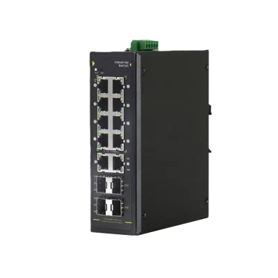 سوئیچ صنعتی ویستا 8 پورت با 4 فیبر مدل VISTA IPE8900F QFIM(QGSFPM)